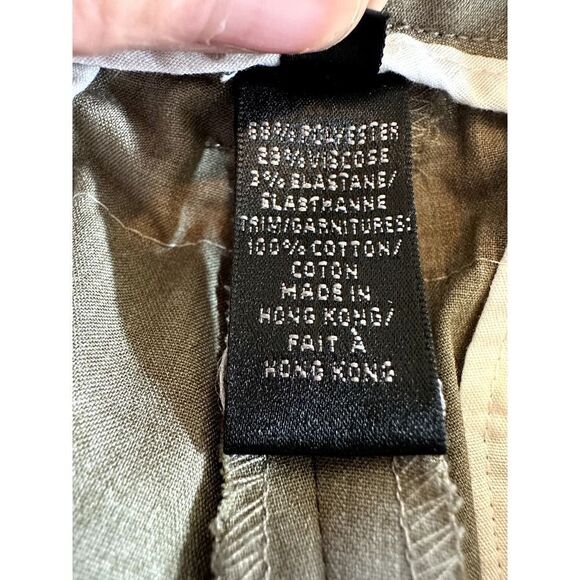 ROBERT RODRIGUEZ Women's Lace Trim Clam Digger Trouser Pants Tan Size 6 - Picture 10 of 12